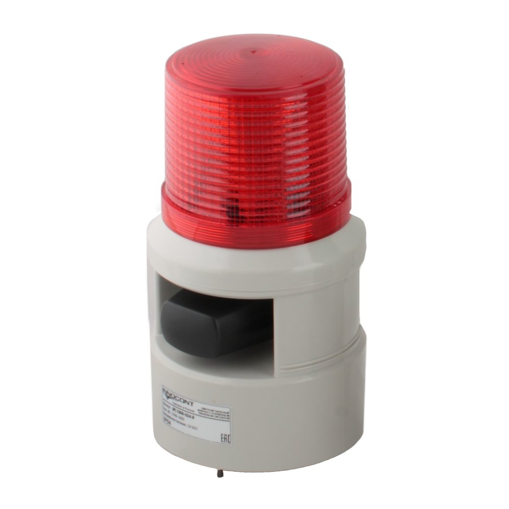 Светодиодный маячок с усиленным звуковым сигналом SLF100B-024-R