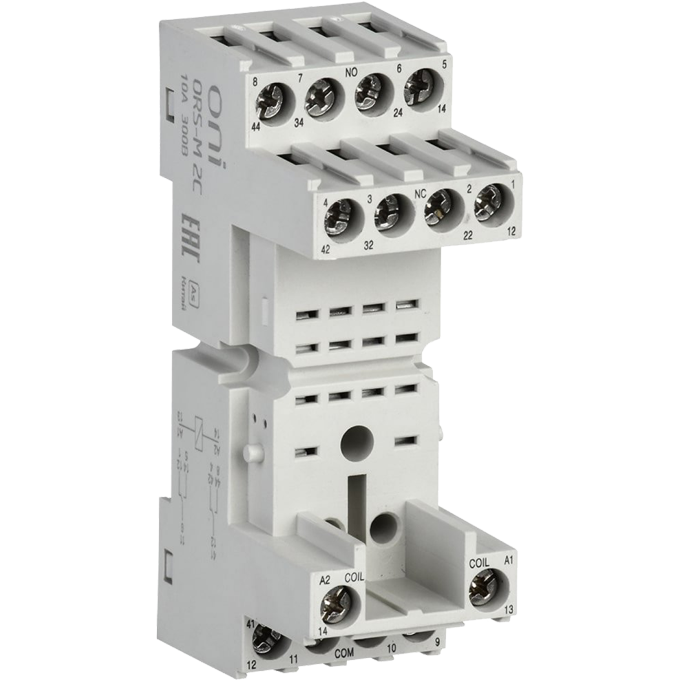 Розетка ORS-M-1-2-G для реле ORM 2C ONI