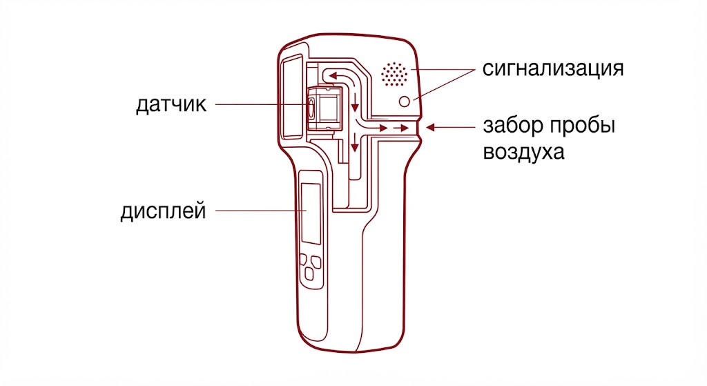 Переносной газоанализатор