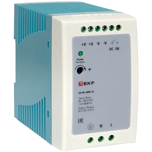 Блок питания EKF DR-M-100W-24 (100 Вт)