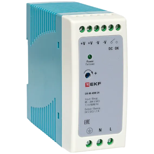 Блок питания EKF DR-M-40W-24 (40 Вт)
