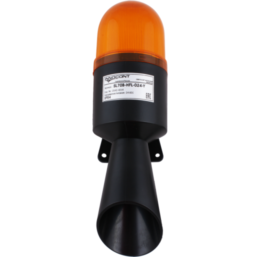 Светодиодный маячок с усиленным звуковым сигналом SL70B-HFL-024-Y