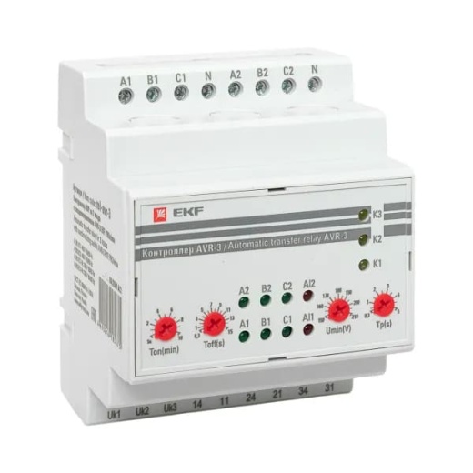 Контроллер АВР на 2 ввода с секционированием AVR-3 EKF