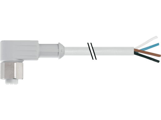 Кабель с угловым коннектором М12