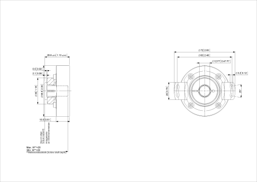 Программируемый энкодер UTD-IPT00-XXXXX-HCS0-2RW (58 мм)