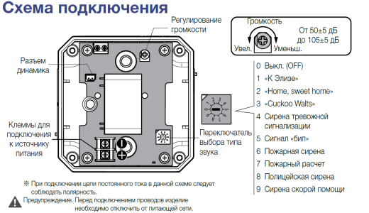Звуковой оповещатель MQVH-9FF-R